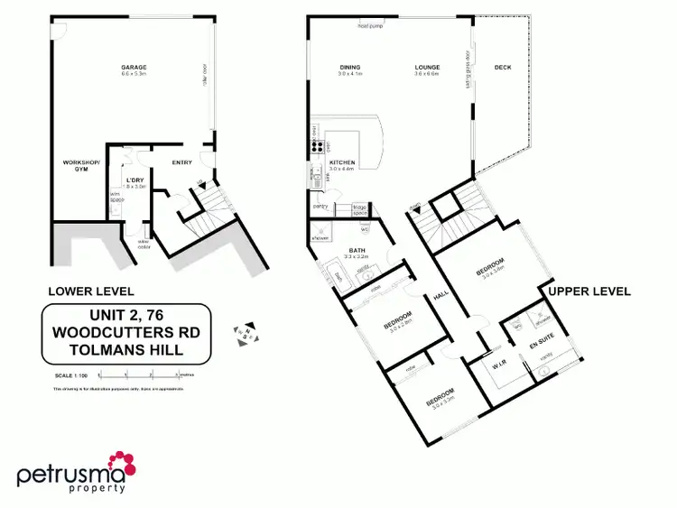 Floorplan of Homely unit listing, 2/76 Woodcutters Road, Tolmans Hill TAS 7007