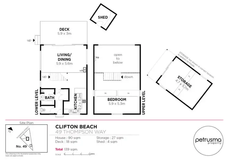 Floorplan of Homely house listing, 49 Thompson Way, Clifton Beach TAS 7020