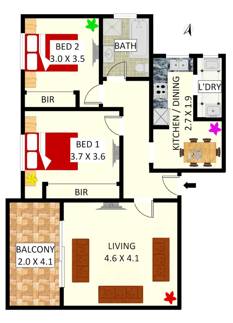 Floorplan of Homely apartment listing, 11/41 Clyde Street, Croydon Park NSW 2133