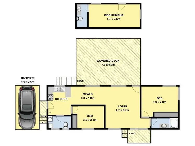 Floorplan of Homely house listing, 17 Allen Street, Lorne VIC 3232