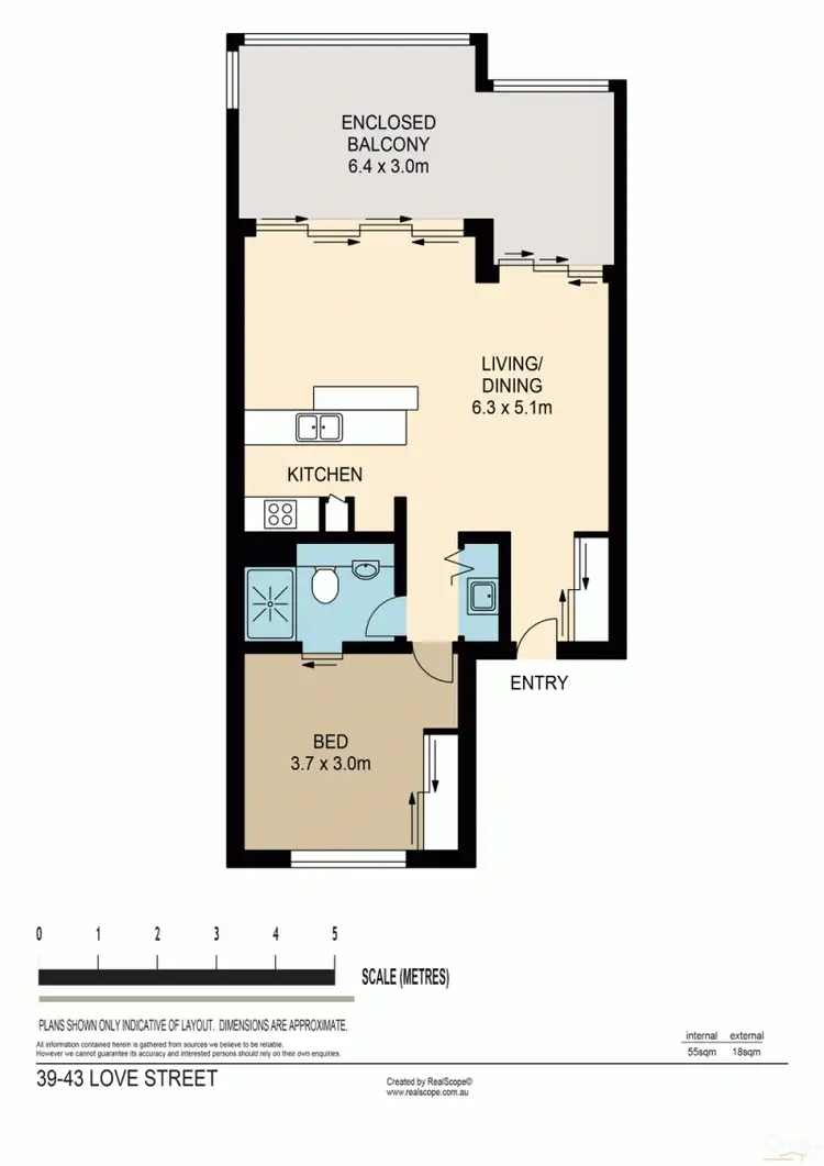 Floorplan of Homely apartment listing, 43 Love Street, Bulimba QLD 4171