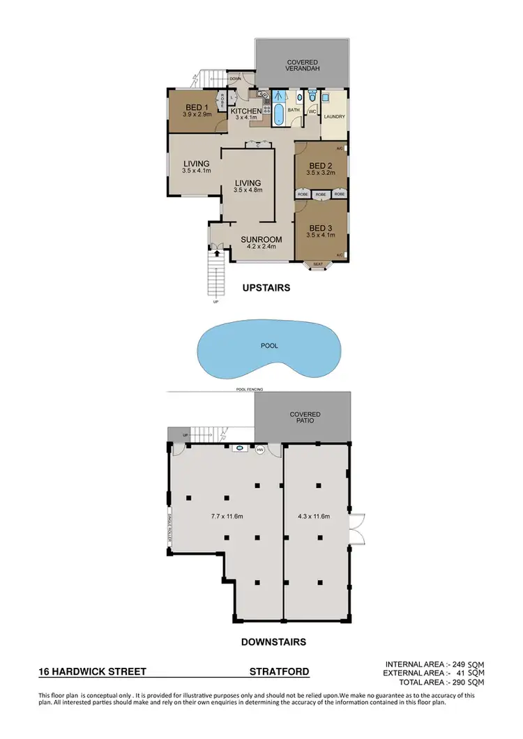 Floorplan of Homely house listing, 16 Hardwick Street (Crn Willunga Street), Stratford QLD 4870
