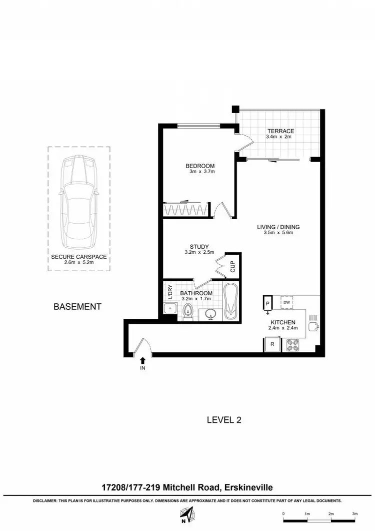 Floorplan of Homely apartment listing, 17208/177-219 Mitchell Road, Erskineville NSW 2043