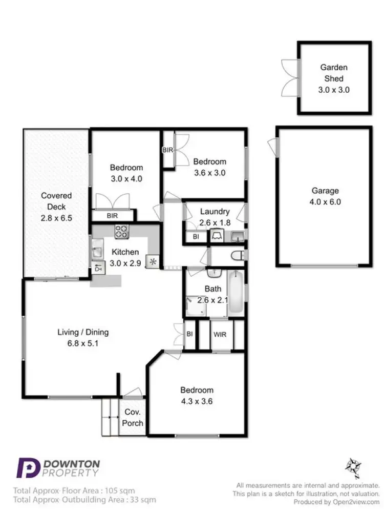 Floorplan of Homely house listing, 33 Burrows Avenue, Brighton TAS 7030