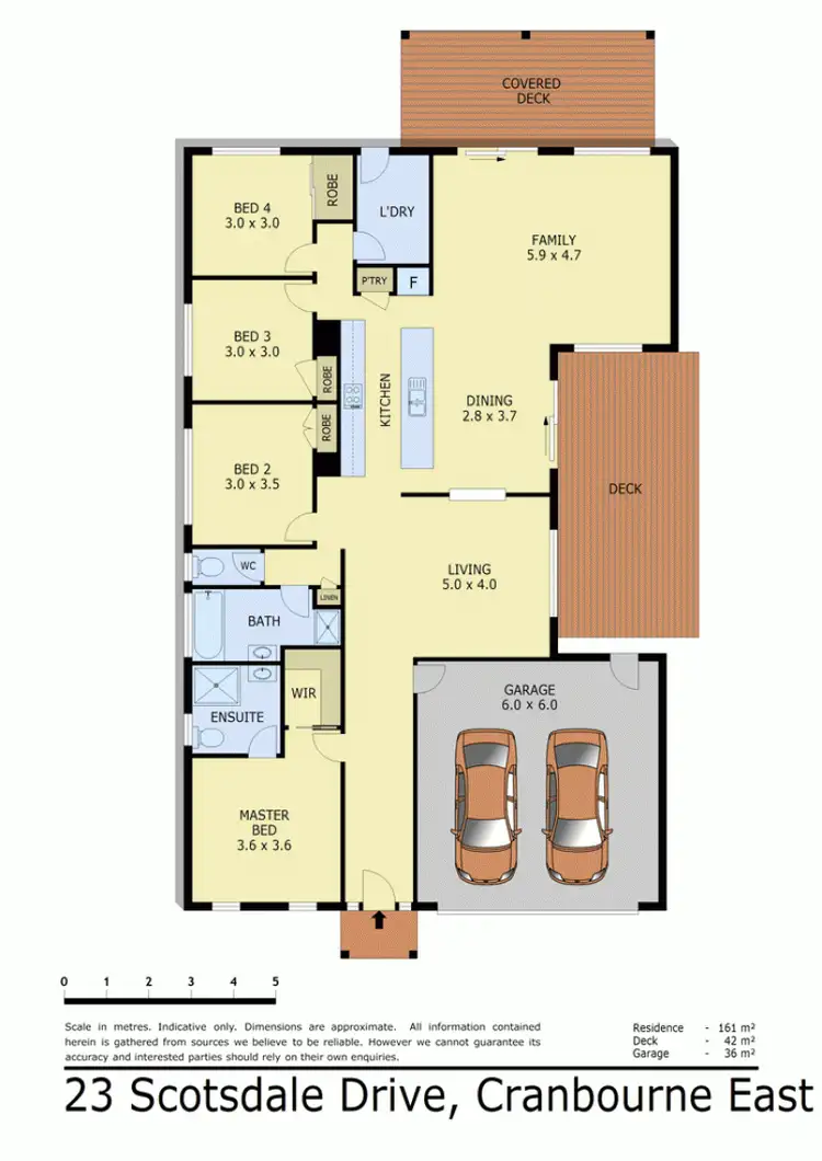 Floorplan of Homely house listing, 23 SCOTSDALE DRIVE, Cranbourne East VIC 3977