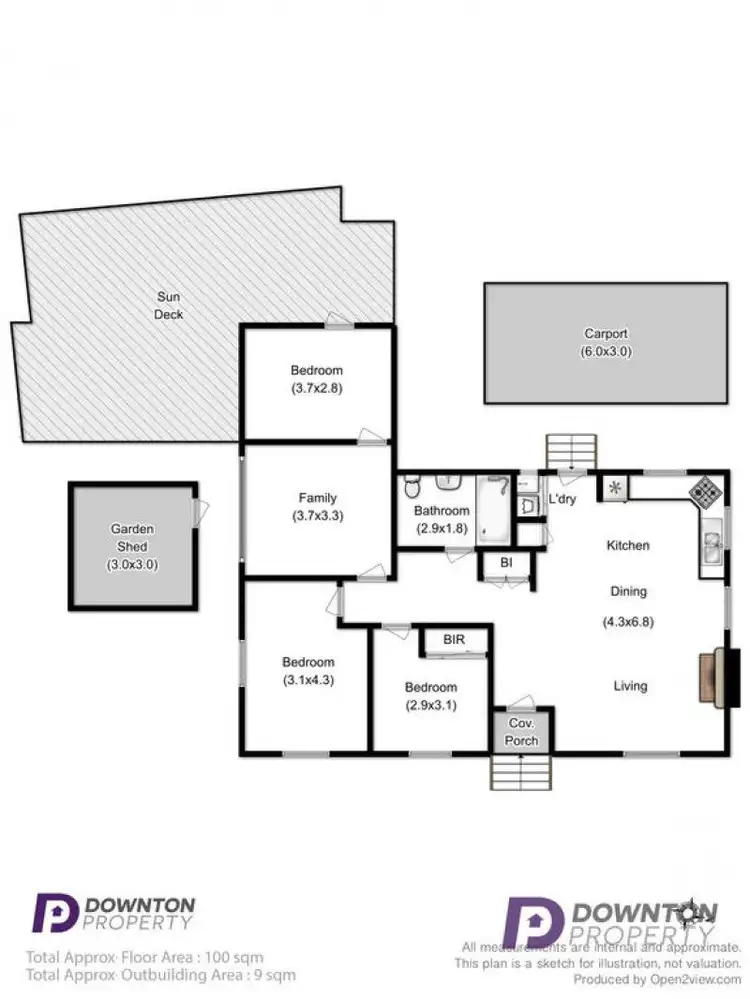 Floorplan of Homely unit listing, 1/2 Crozier Place, Warrane TAS 7018