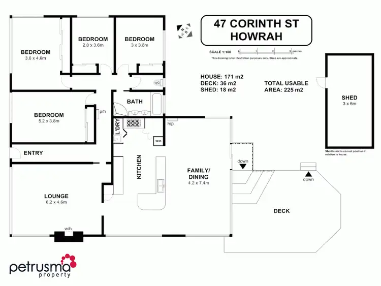 Floorplan of Homely house listing, 47 Corinth Street, Howrah TAS 7018