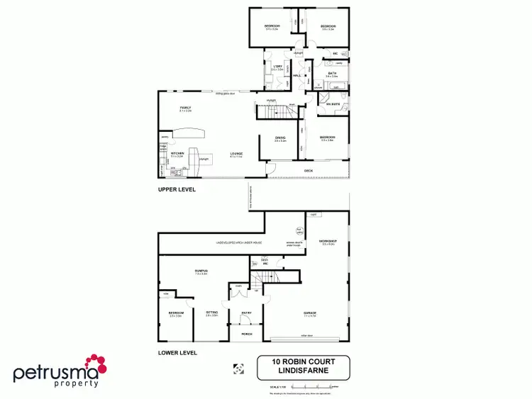 Floorplan of Homely house listing, 10 Robin Court, Lindisfarne TAS 7015