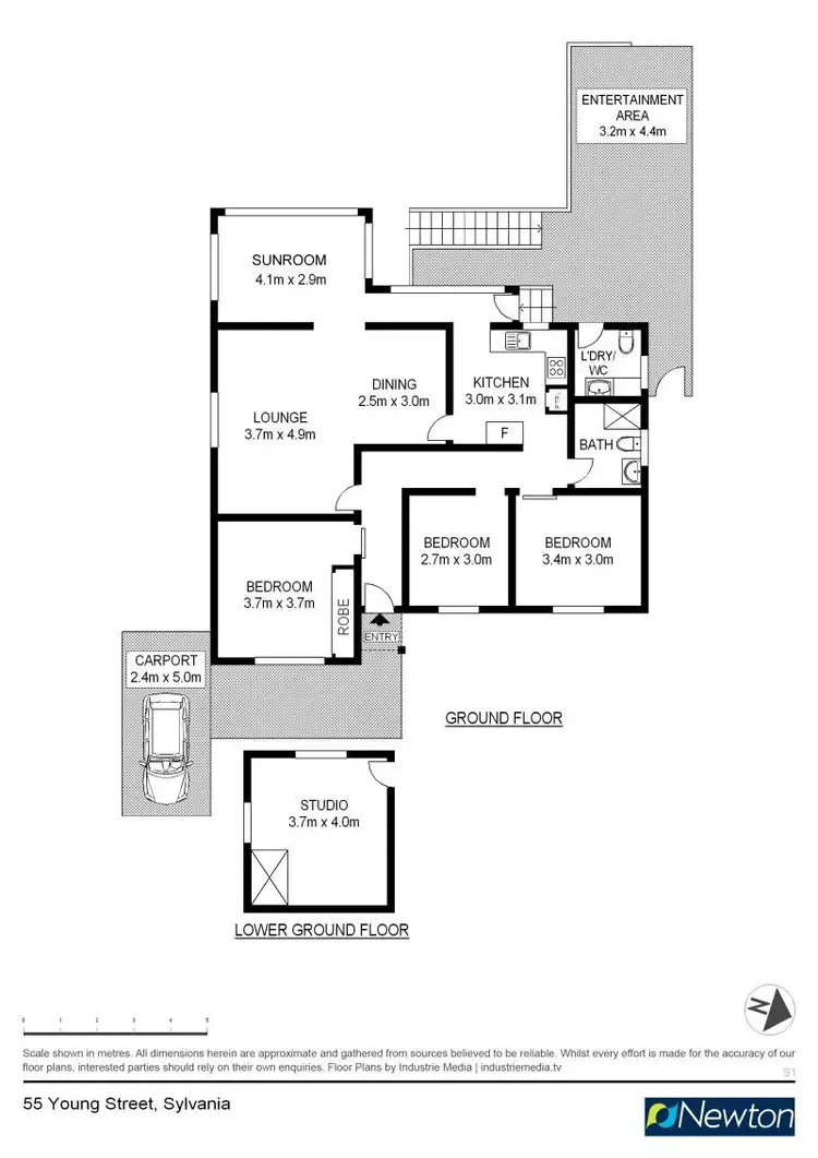 Floorplan of Homely house listing, 55 Young Street, Sylvania NSW 2224