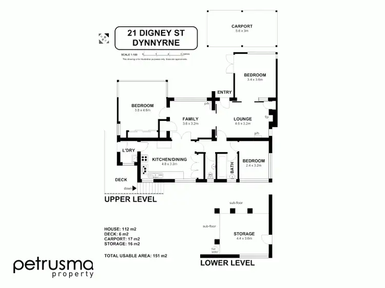 Floorplan of Homely house listing, 21 Digney Street, Dynnyrne TAS 7005