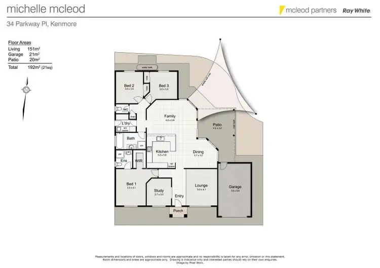 Floorplan of Homely house listing, 34 Parkway Place, Kenmore QLD 4069