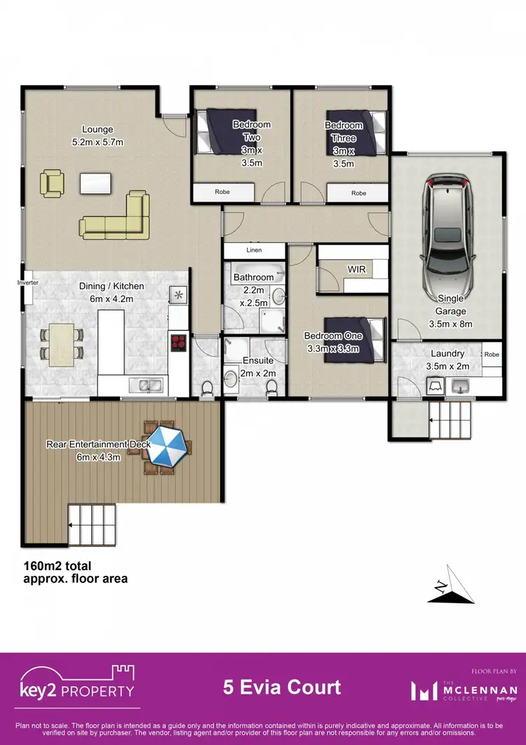 Floorplan of Homely house listing, 5 Evia Court, Newnham TAS 7248