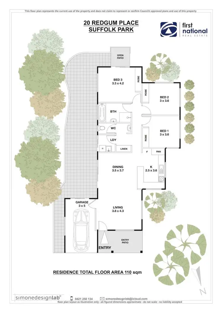 Floorplan of Homely house listing, 20 Redgum Place, Suffolk Park NSW 2481