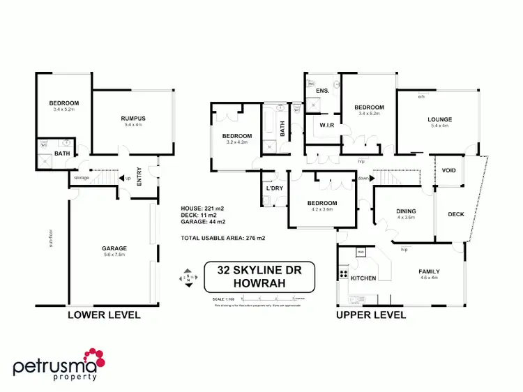 Floorplan of Homely house listing, 32 Skyline Drive, Howrah TAS 7018