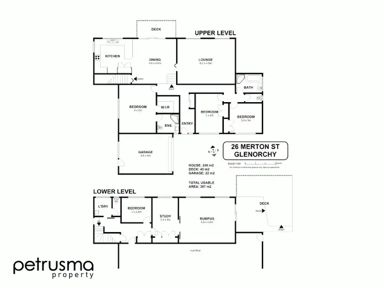Floorplan of Homely house listing, 26 Merton Street, Glenorchy TAS 7010