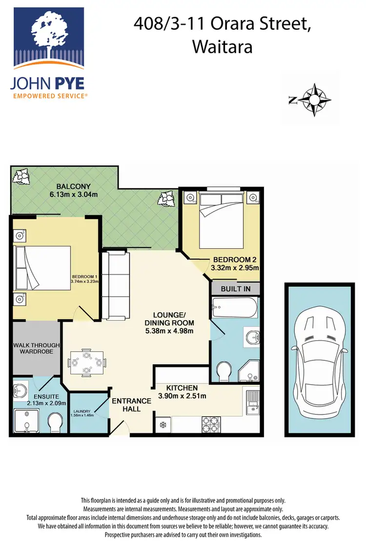 Floorplan of Homely apartment listing, 408/3-11 Orara Street, Waitara NSW 2077