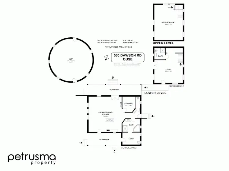 Floorplan of Homely rural property listing, 560 Dawson Road, Ouse TAS 7140