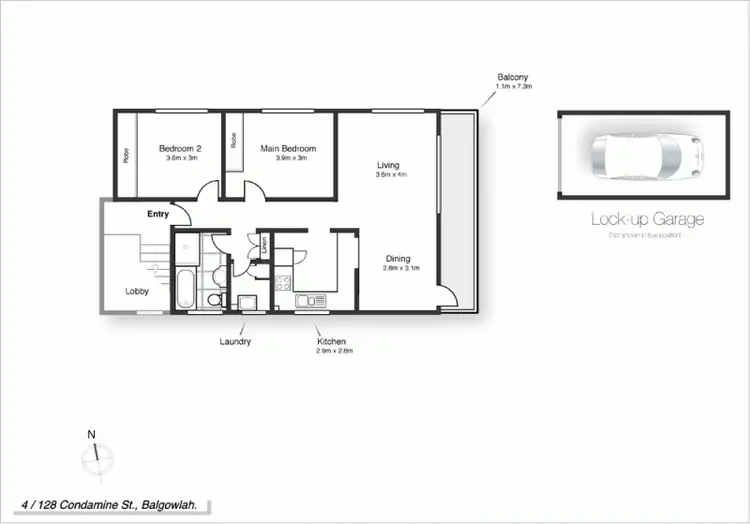 Floorplan of Homely apartment listing, 4/128 Condamine Street, Balgowlah NSW 2093