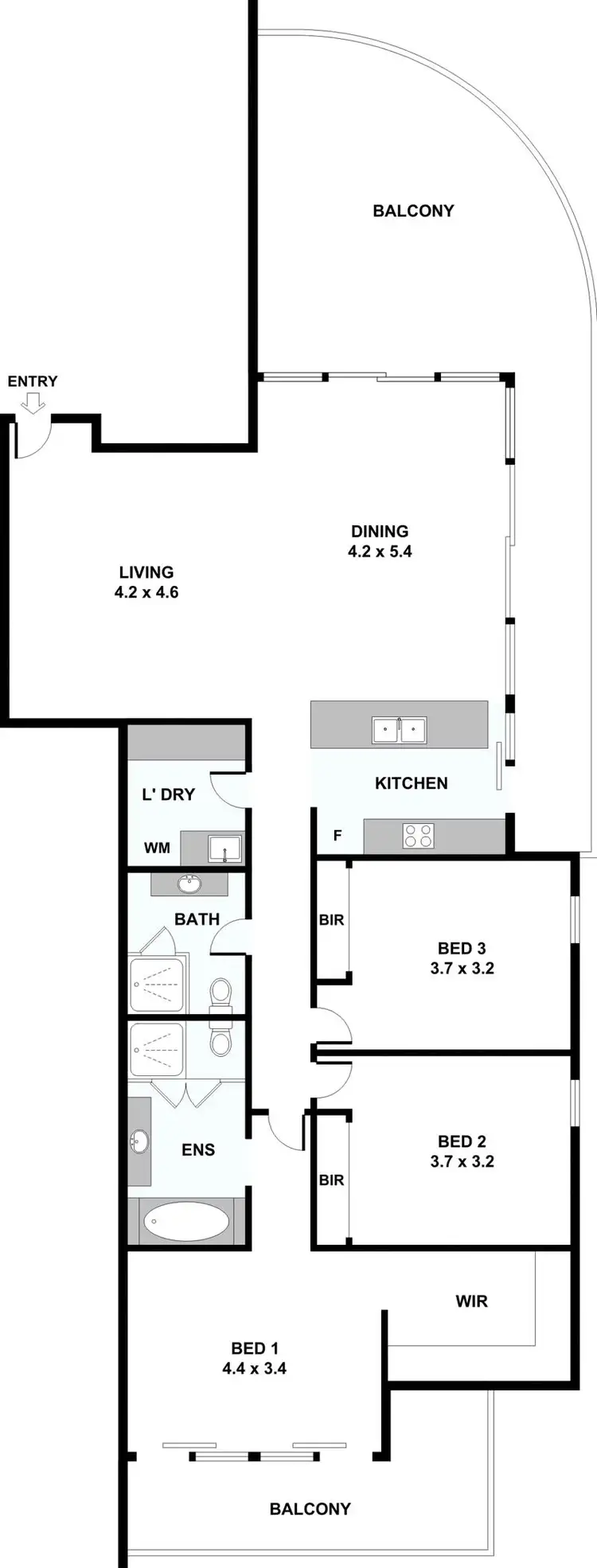 Floorplan of Homely unit listing, 63/36 Woodcliffe Crescent, Woody Point QLD 4019
