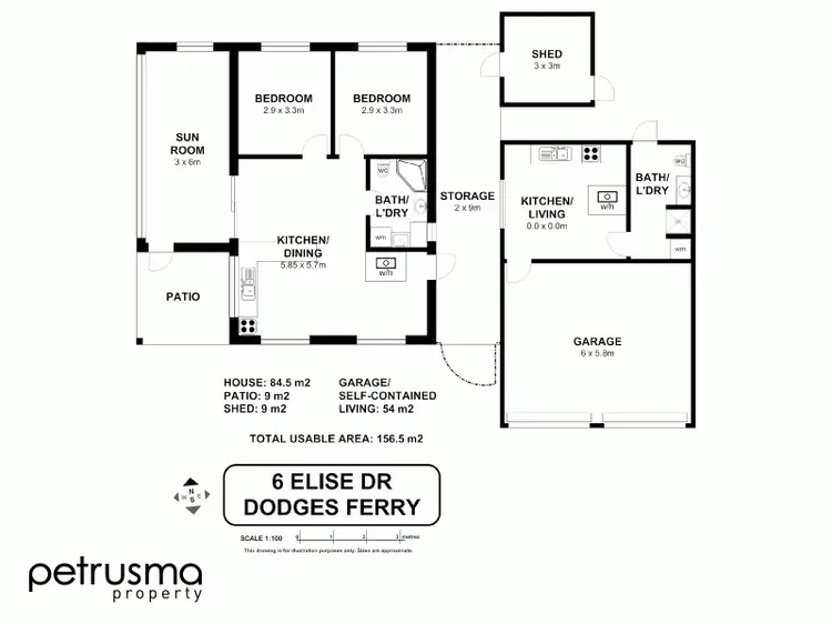 Floorplan of Homely house listing, 6 Elise Drive, Dodges Ferry TAS 7173
