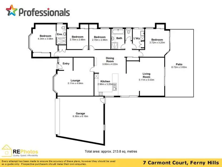 Floorplan of Homely house listing, 7 Carmont Court, Ferny Hills QLD 4055
