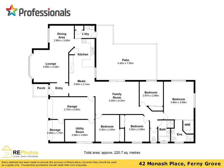 Floorplan of Homely house listing, 42 Monash Place, Ferny Grove QLD 4055
