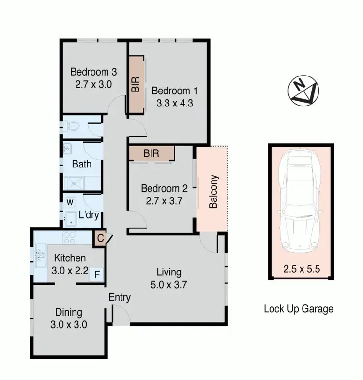 Floorplan of Homely unit listing, 4/7 Rome Street, Canterbury NSW 2193