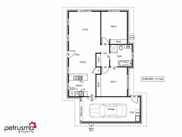 Floorplan of Homely unit listing, 4/15-17 Horsham Road, Oakdowns TAS 7019