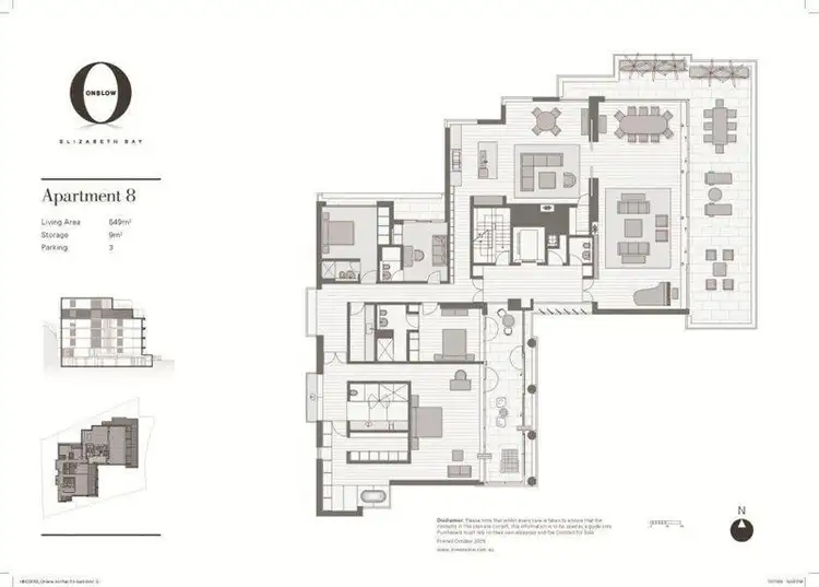 Floorplan of Homely apartment listing, 8/One Onslow, Elizabeth Bay NSW 2011