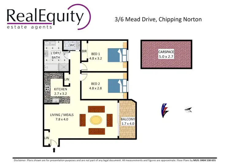 Floorplan of Homely unit listing, 3/6 Mead Drive, Chipping Norton NSW 2170