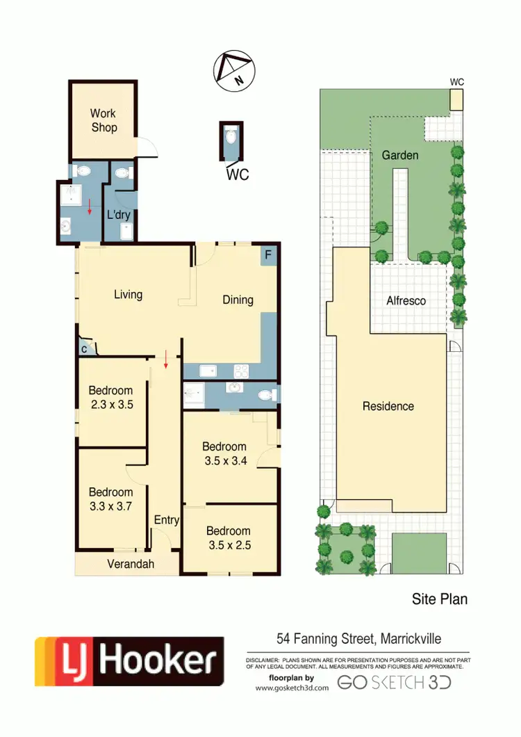 Floorplan of Homely house listing, 54 Fanning St, Tempe NSW 2044