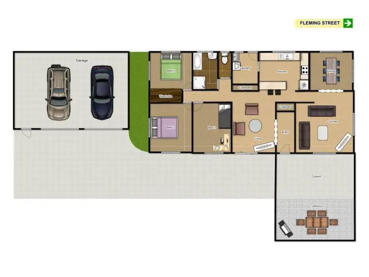 Floorplan of Homely house listing, 52 Fleming Street, Yandina QLD 4561