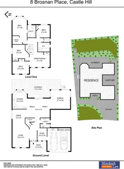 Floorplan of Homely house listing, 8 Brosnan Place, Castle Hill NSW 2154