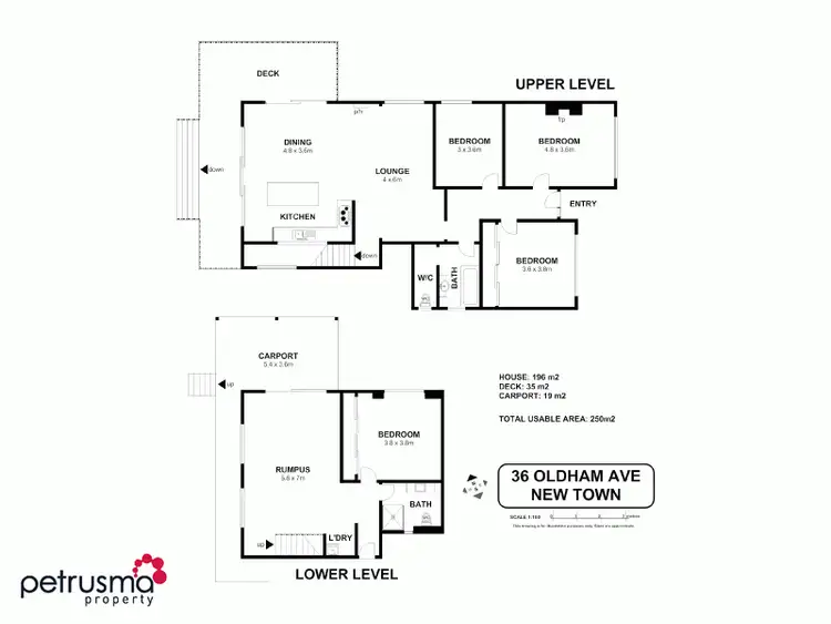 Floorplan of Homely house listing, 36 Oldham Avenue, New Town TAS 7008