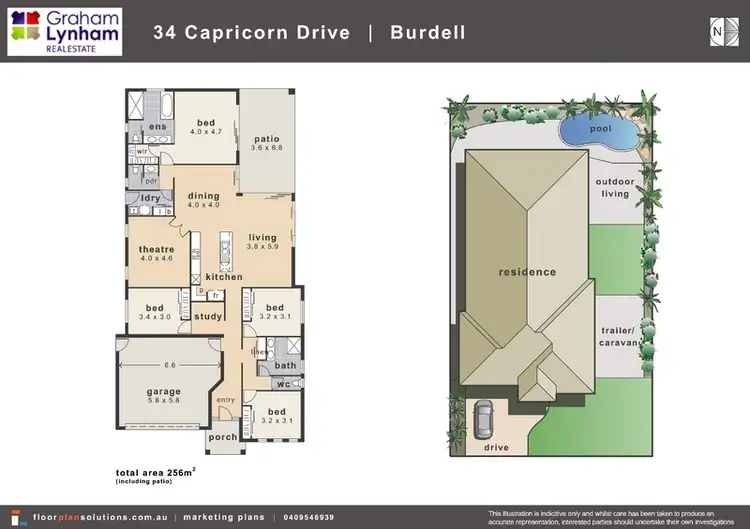 Floorplan of Homely house listing, 34 Capricorn Drive, Burdell QLD 4818