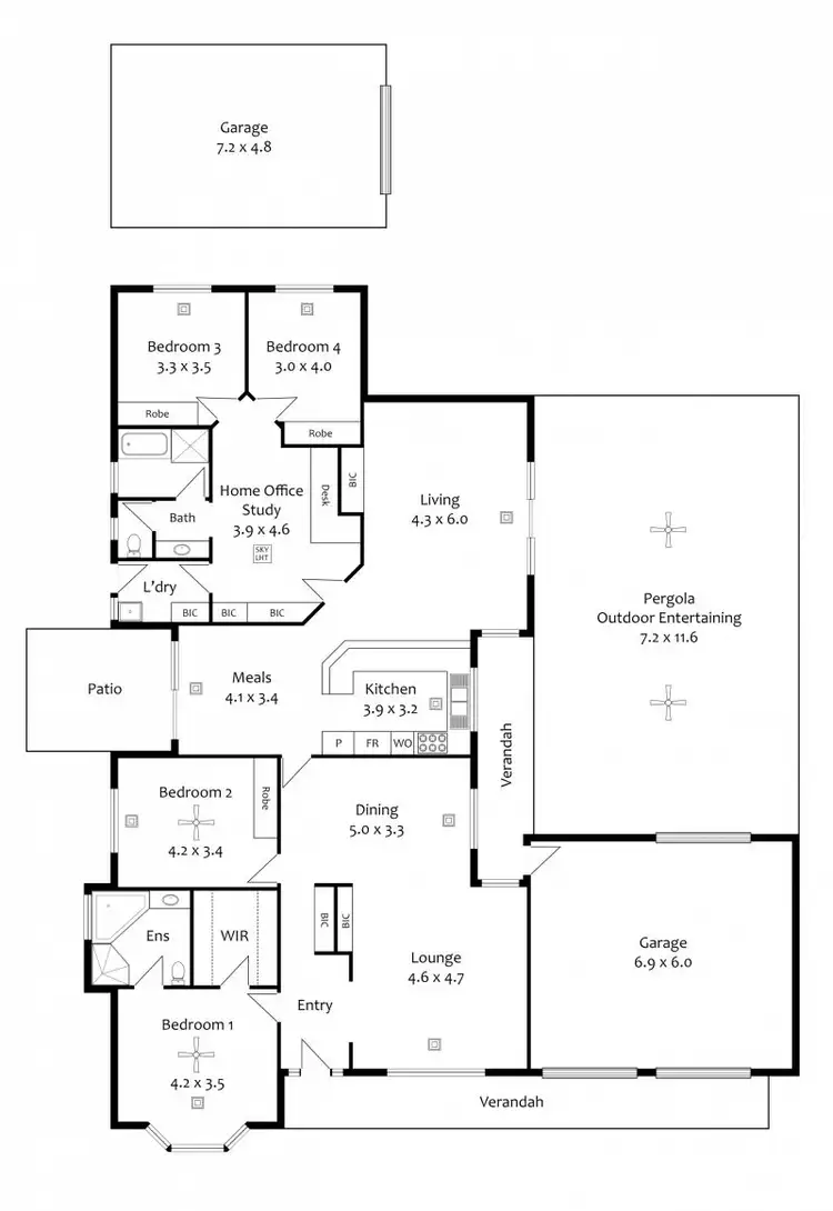 Floorplan of Homely house listing, 22 Cheadle Street, Fulham Gardens SA 5024