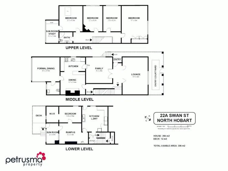 Floorplan of Homely house listing, 22A Swan Street, North Hobart TAS 7000
