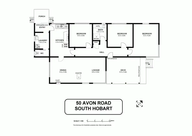 Floorplan of Homely house listing, 50 Avon Road, South Hobart TAS 7004