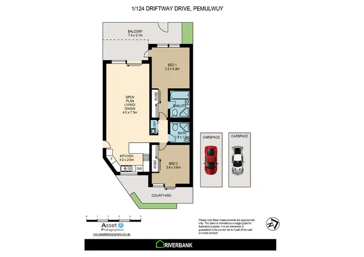 Floorplan of Homely unit listing, 1/124 Driftway Drive, Pemulwuy NSW 2145