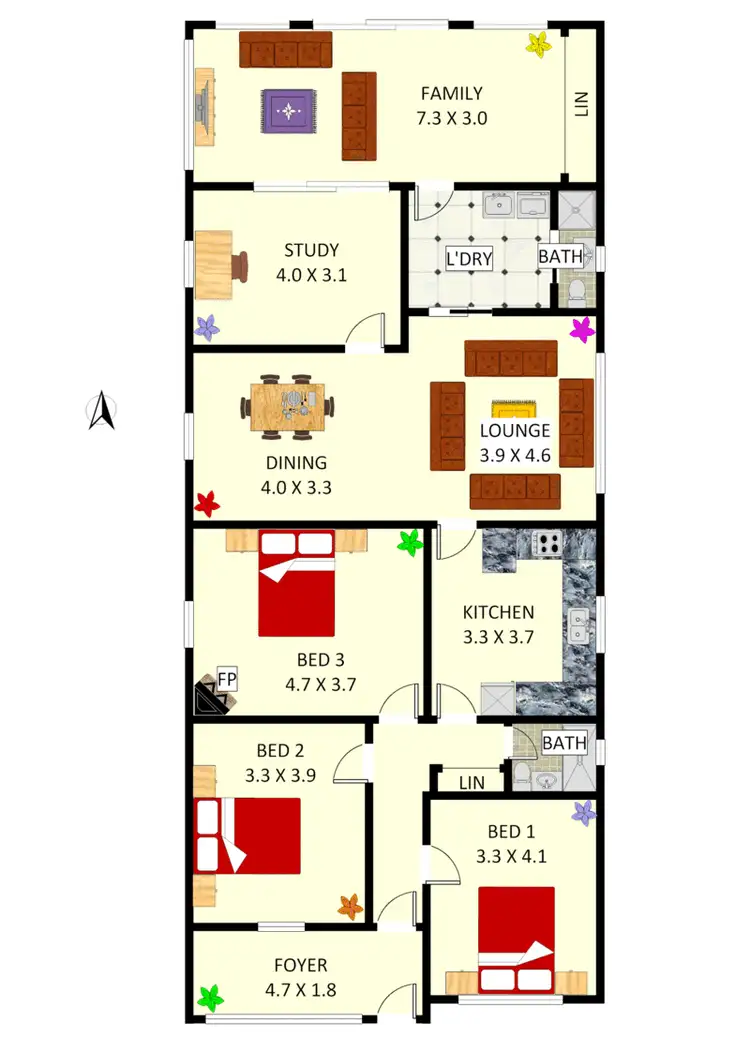 Floorplan of Homely house listing, 80 Hay Street, Ashbury NSW 2193