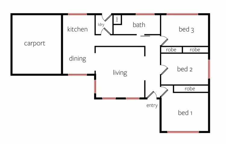 Floorplan of Homely house listing, 26 Rose Street, Horsham VIC 3400
