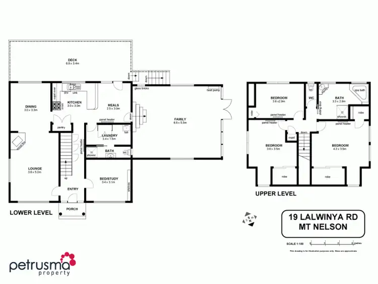 Floorplan of Homely house listing, 19 Lalwinya Road, Mount Nelson TAS 7007
