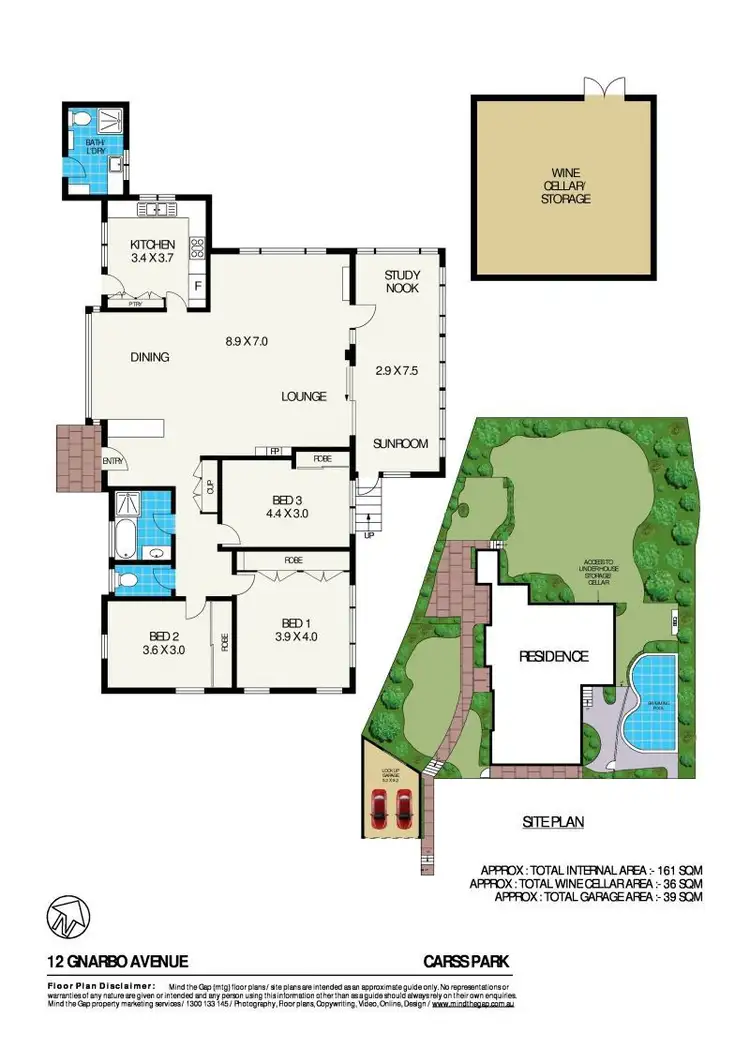 Floorplan of Homely house listing, 12 Gnarbo Ave, Carss Park NSW 2221