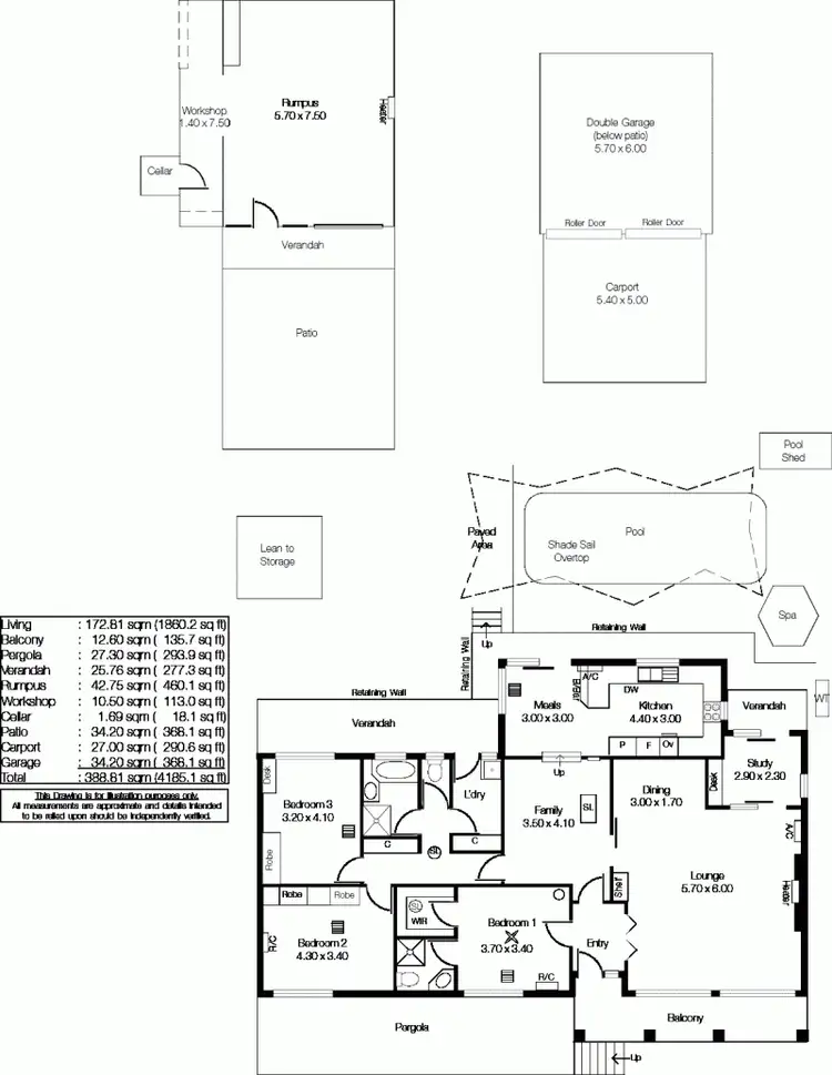 Floorplan of Homely house listing, 14 Elm Road, Campbelltown SA 5074