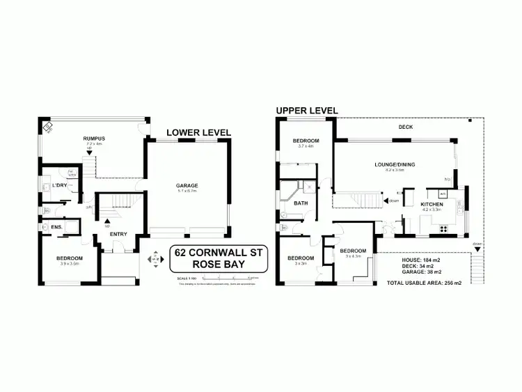 Floorplan of Homely house listing, 62 Cornwall Street, Rose Bay TAS 7015