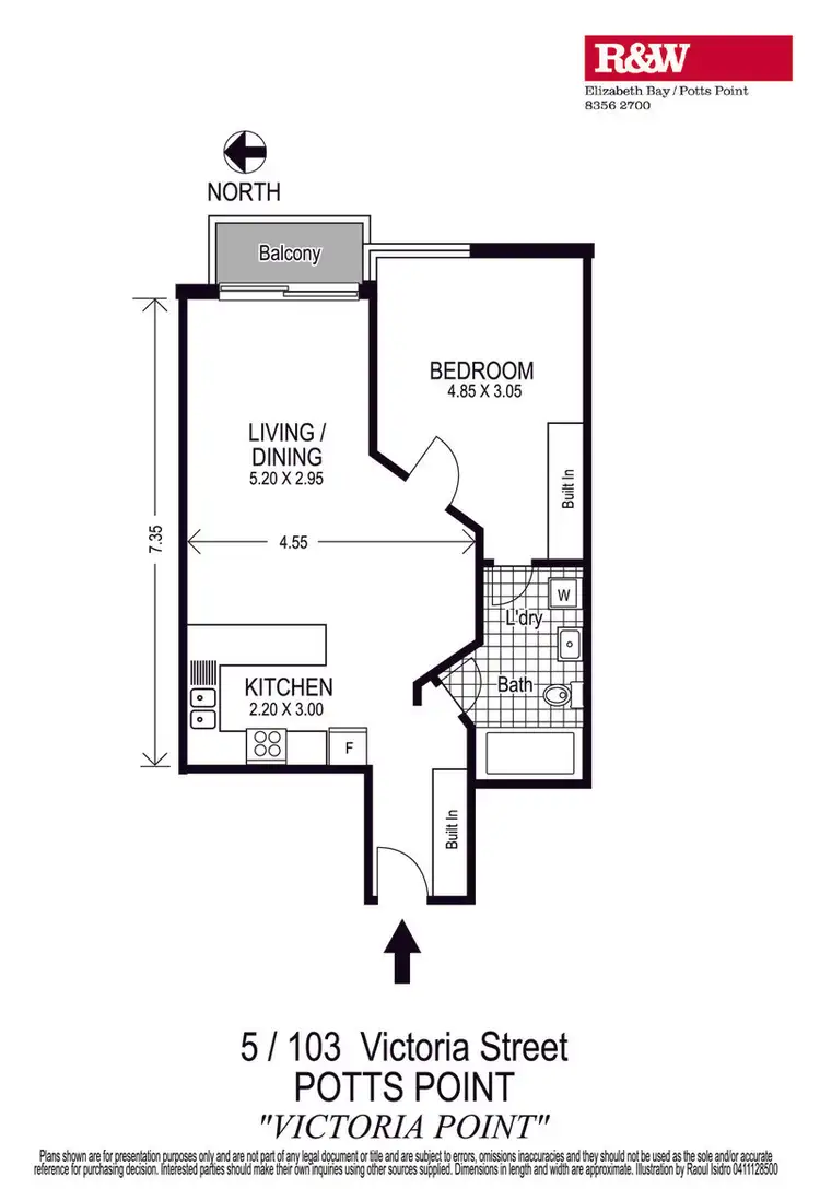 Floorplan of Homely apartment listing, 5/103 Victoria Street, Potts Point NSW 2011