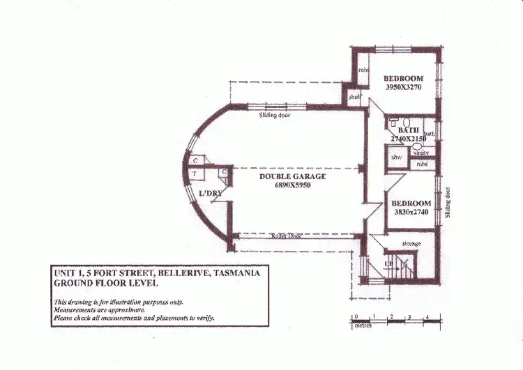 Floorplan of Homely house listing, 1/5 Fort Street, Bellerive TAS 7018