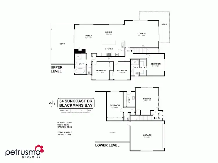 Floorplan of Homely house listing, 84 Suncoast Drive, Blackmans Bay TAS 7052