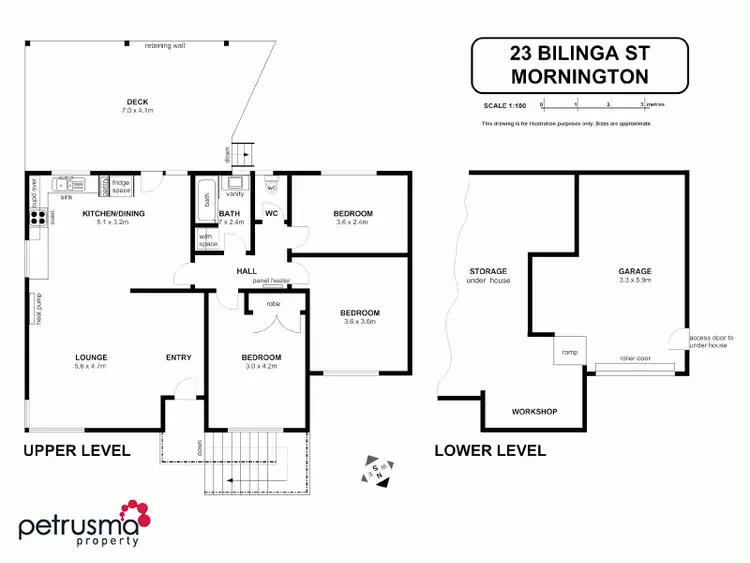 Floorplan of Homely house listing, 23 Bilinga Street, Mornington TAS 7018