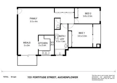 Floorplan of Homely unit listing, 7/21 Fortitude St, Auchenflower QLD 4066